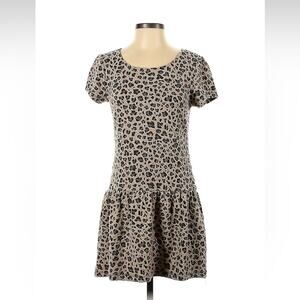 Sady & Lu leopard print drop waist dress, med
